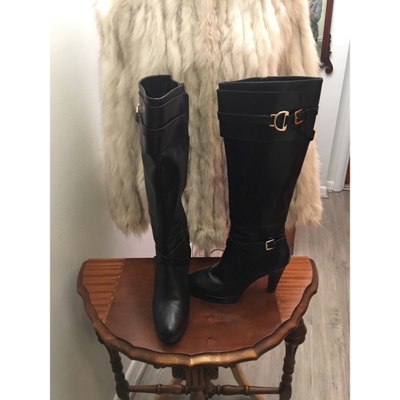 Cole Haan Shoes - Cole Haan Nike Air Cara tall black leather boots